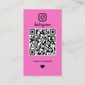 ブロッシュピンク不動産屋Instagram QR 不動産 名刺 (裏面)