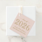 ブロッシュピンク アンティークゴールド 2026年卒業 フェイバータグ (インサイチュ)
