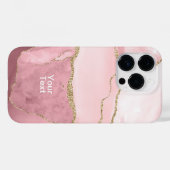 ブロッシュ+ゴールド+アゲート Case-Mate iPhoneケース (裏面 (横))