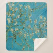 ブロッソミングアーモンドツリーバイヴァンゴッホ シェルパブランケット (正面)