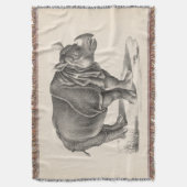 ブロットマンライノセロススケッチ スローブランケット (正面縦)
