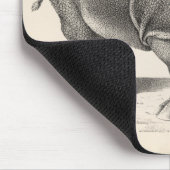 ブロットマンライノセロススケッチ マウスパッド (コーナー)