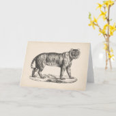 ブロットマン・タイガー・スケッチ カード (黄色い花)