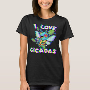 ブロッドX Cicada I love Cicada T Vaporwave Tシャツ