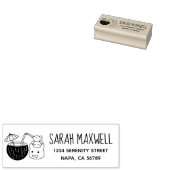 ブロッブクリーツ間抜けココナッツドリンク差出人住所 ラバースタンプ (押印)