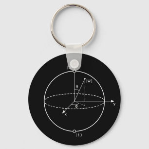 ブロッホ球 量子ビット(キュービット)物理/数学 キーホルダー