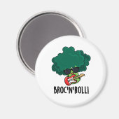 ブロッ転がクとベおもしろいギーのブロッコリーパン マグネット (正面/裏面)