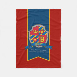 ブロディ文字Bの名前と意味の毛布 フリースブランケット