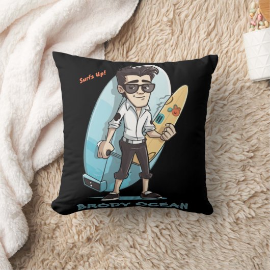 ブロディ海波形 クッション (ブランケット)