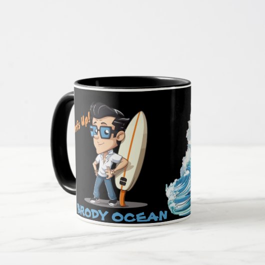 ブロディ海波形 マグカップ (正面左)