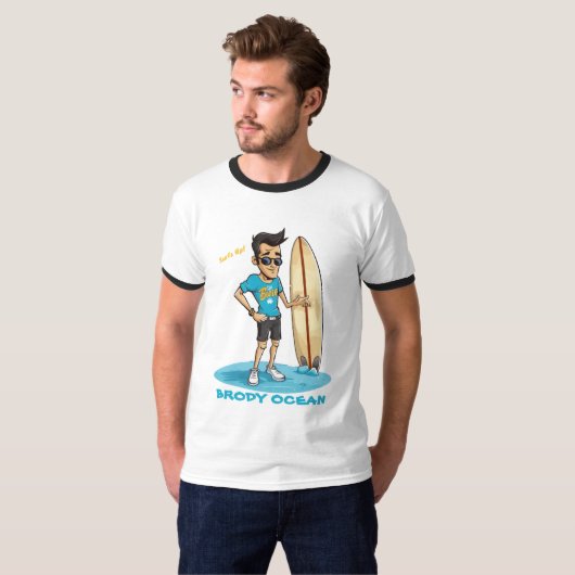 ブロディ海波形 Tシャツ (正面フル)