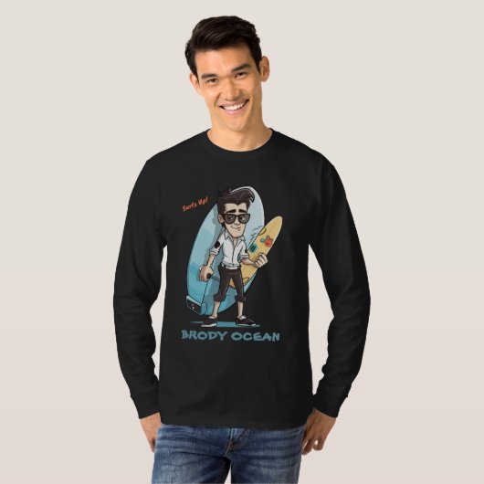 ブロディ海波形 Tシャツ (正面フル)