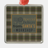 ブロディ狩り風化オリジナルスコットランドタータンチェック メタルオーナメント (正面)