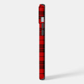 ブロディ タータン 赤 黒 プリント iPhoneケース (左側面)