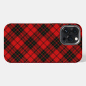 ブロディ タータン 赤 黒 プリント iPhoneケース (裏面横)