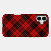 ブロディ タータン 赤 黒 プリント iPhoneケース (裏面横)