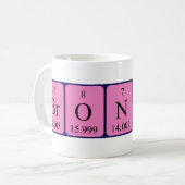 ブロナグ期別表名mug コーヒーマグカップ (正面左)