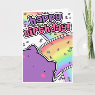 ブロブキャット誕生日カード カード