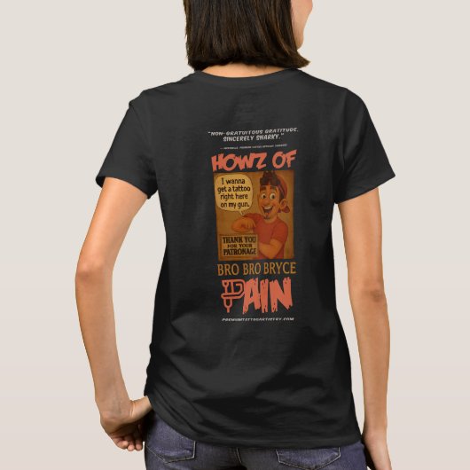 ブロブロブライス 女性トリビュートTシャツ – Howz of Pain  Tシャツ (裏面)