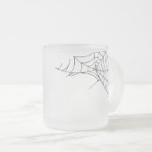 ブロムとカボチャの可愛いハロウィーン幽霊ウィッチ フロストグラスマグカップ (正面右)