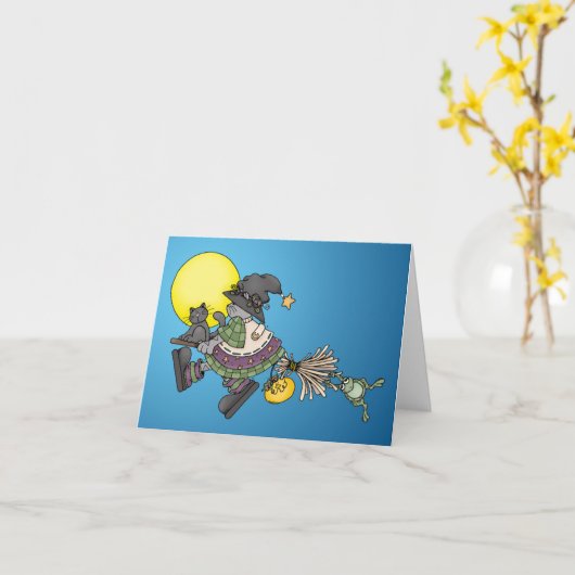 ブロムに乗る カード (黄色い花)