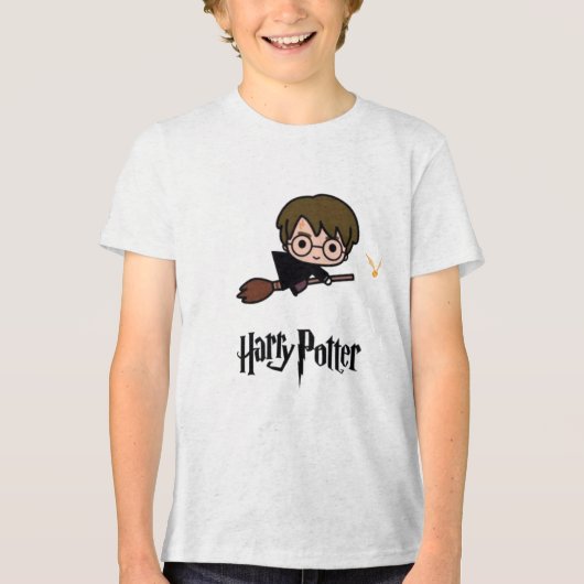 ブロムの可愛い魔法使い – 魔法の冒険Tシャツ トライブレンドTシャツ (正面)