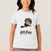 ブロムの可愛い魔法使い – 魔法の冒険Tシャツ トライブレンドTシャツ (正面)