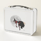 ブロムの弁当箱飛んでいるの酔っ払い魔女 メタルランチボックス (裏面)