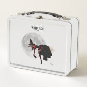 ブロムの弁当箱飛んでいるの酔っ払い魔女 メタルランチボックス (正面)