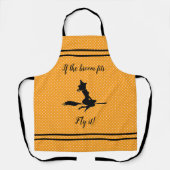 ブロムもしがフィットし、飛ぶ – WITCHシルエット エプロン (正面)