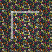 ブロムインディゴ ファブリック (タイル)