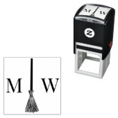 ブロムカップルの2結婚イニシャルモノグラムをジャンプ セルフインキングスタンプ (インサイチュ)