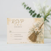 ブロムジャンピング 結婚式 RSVP カード (スタンド正面)
