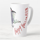 ブロムスティックの可愛い魔女ハロウィーンLM カフェラテマグ (右アングル)