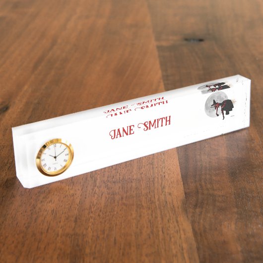 ブロムデスク飛んでいる名プレートのティプスウィッチ デスクネームプレート (側面)