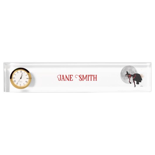 ブロムデスク飛んでいる名プレートのティプスウィッチ デスクネームプレート (正面)