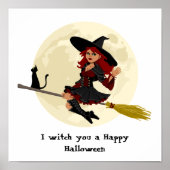 ブロムフレンドリーと黒猫のハロウィーンの魔女 ポスター (正面)