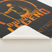 ブロムボーパーソナライズされたル伝説かわいいスポーツ シェルパブランケット (3/4)