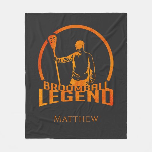 ブロムボーパーソナライズされたル伝説かわいいスポーツ フリースブランケット (正面)