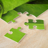 ブロムリード緑色植物写真 ジグソーパズル (側面)