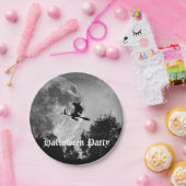 ブロム不気味フルムーンハロウィーンの魔女 ペーパープレート (パーティー)