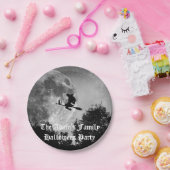 ブロム不気味フルムーンハロウィーンの魔女 ペーパープレート (パーティー)