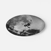 ブロム不気味フルムーンハロウィーンの魔女 ペーパープレート (アングル)