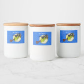 ブロム猫ムーンスターズのかわいい魔女グリーンドレス フードラベル (ボトル)