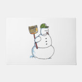 ブロム雪だるまのフォーマット ドアマット (正面)