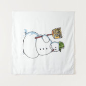 ブロム雪だるまタペストリー タペストリー (正面(横))