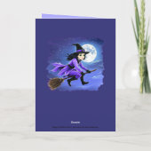 ブロム飛んでいるの魔女 – Wicca Halloween 1 カード (裏面)