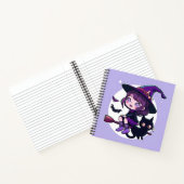 ブロム黒猫こうもりムーンのかわいい魔女 | ノートブック (内部)