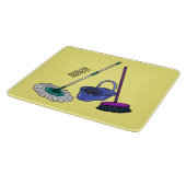 ブロム&モップ漫画イラストレーション カッティングボード (角)