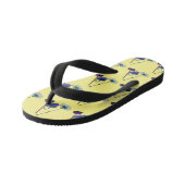 ブロム&モップ漫画イラストレーション キッズビーチサンダル (アングル)